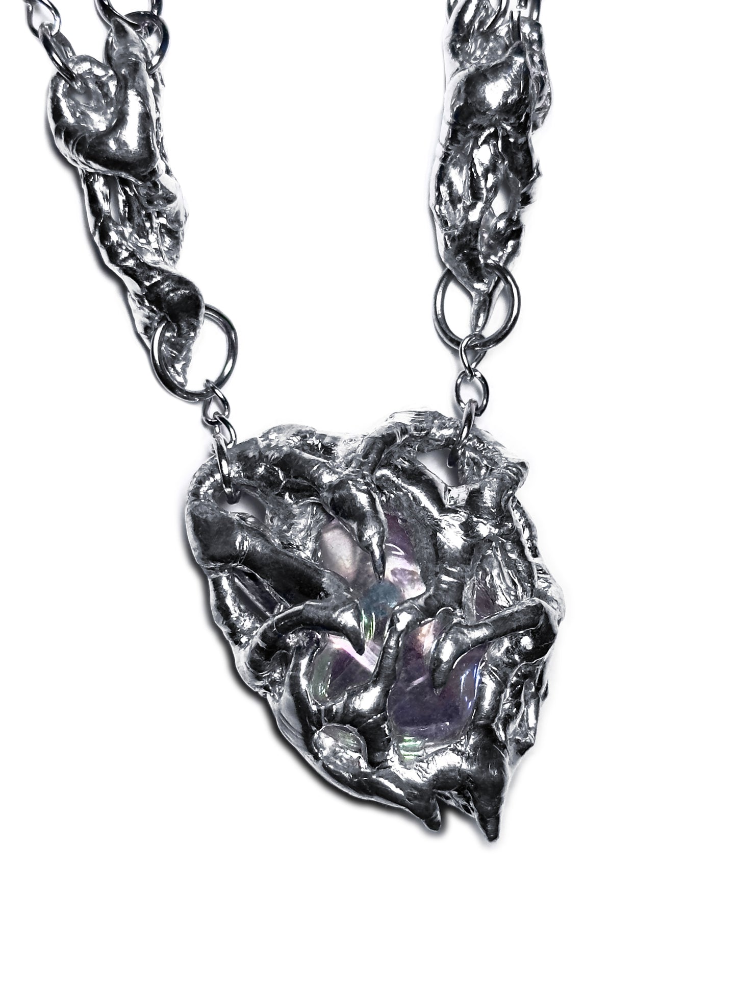 Necklace "Molten Bloom'