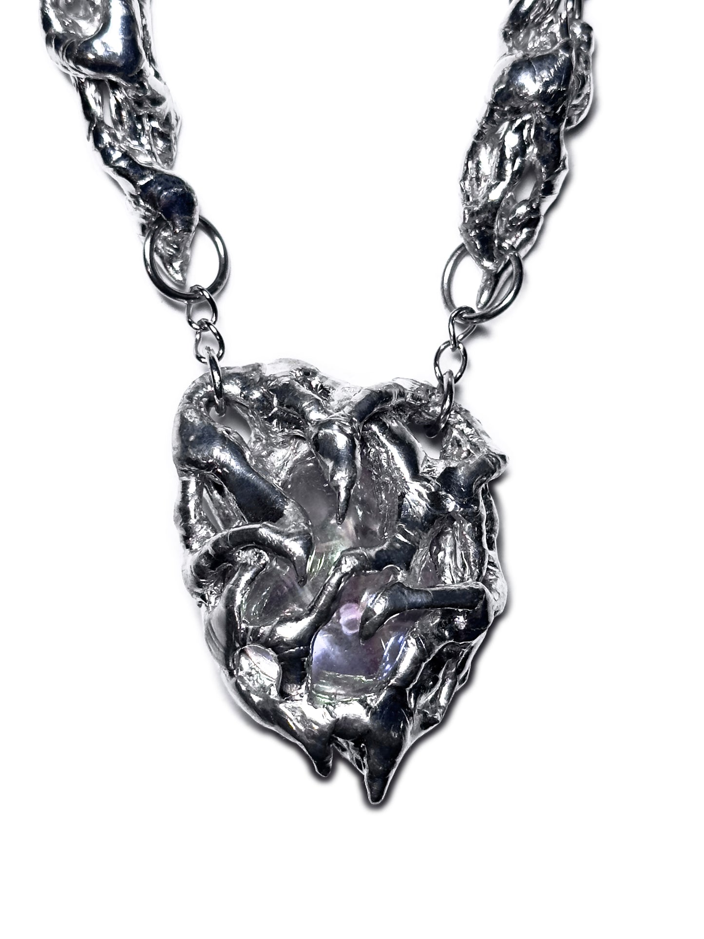 Necklace "Molten Bloom'