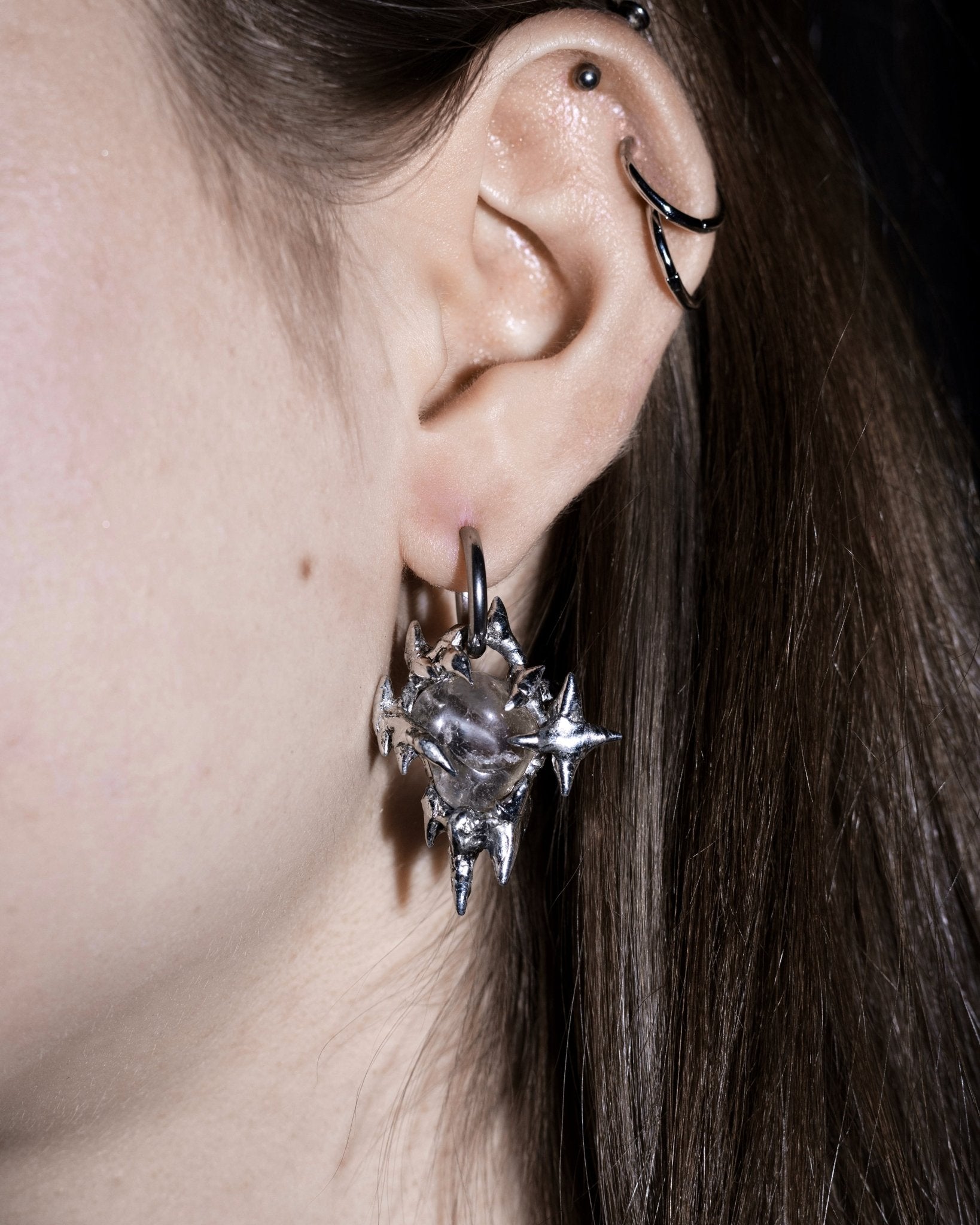 Earrings "Crystal sigilism"